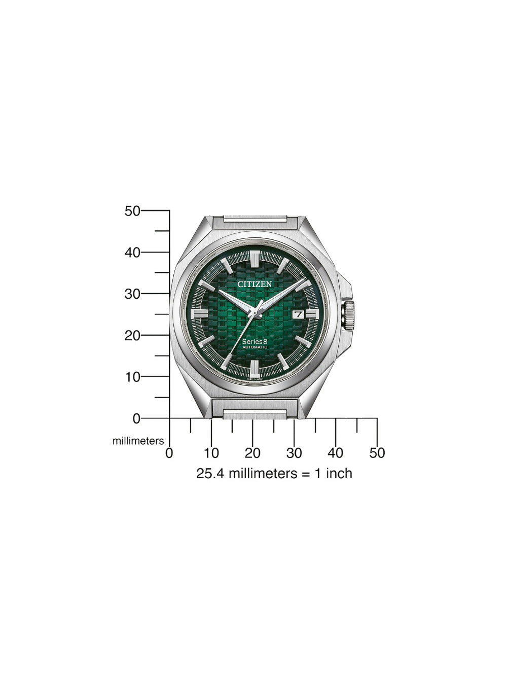 Citizen NB6050-51W men's watch Series 8 Automatic 40mm 10ATM