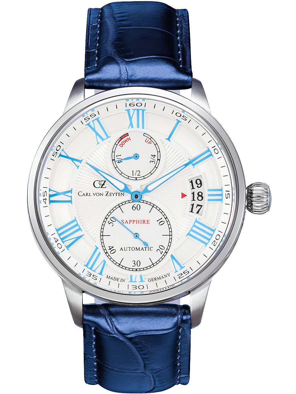 Carl von Zeyten CVZ0082WHS Münstertal Automatic men's watch 46mm 10ATM