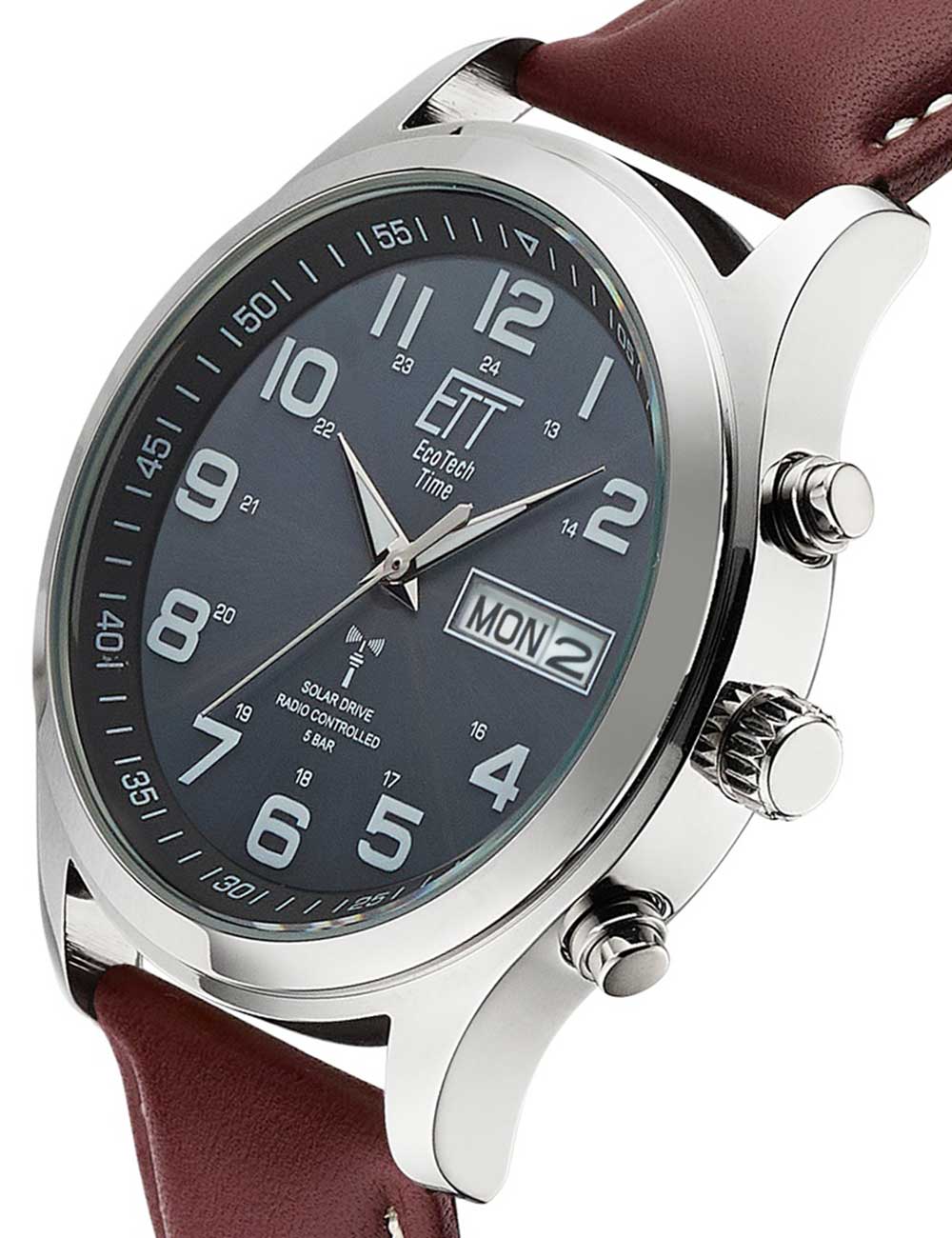 ETT EGS-11251-22L Solar Drive Radio Controlled Gobi men's watch 40mm 5ATM