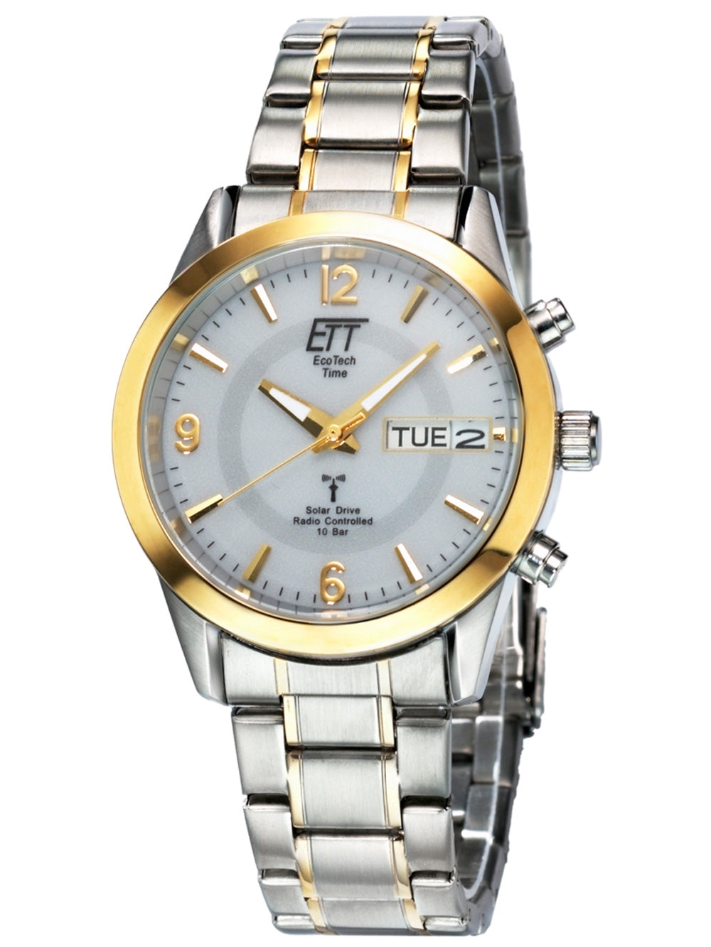 ETT EGS-11253-12M Solar Drive Radio Controlled Gobi Men's Watch 40mm 10ATM