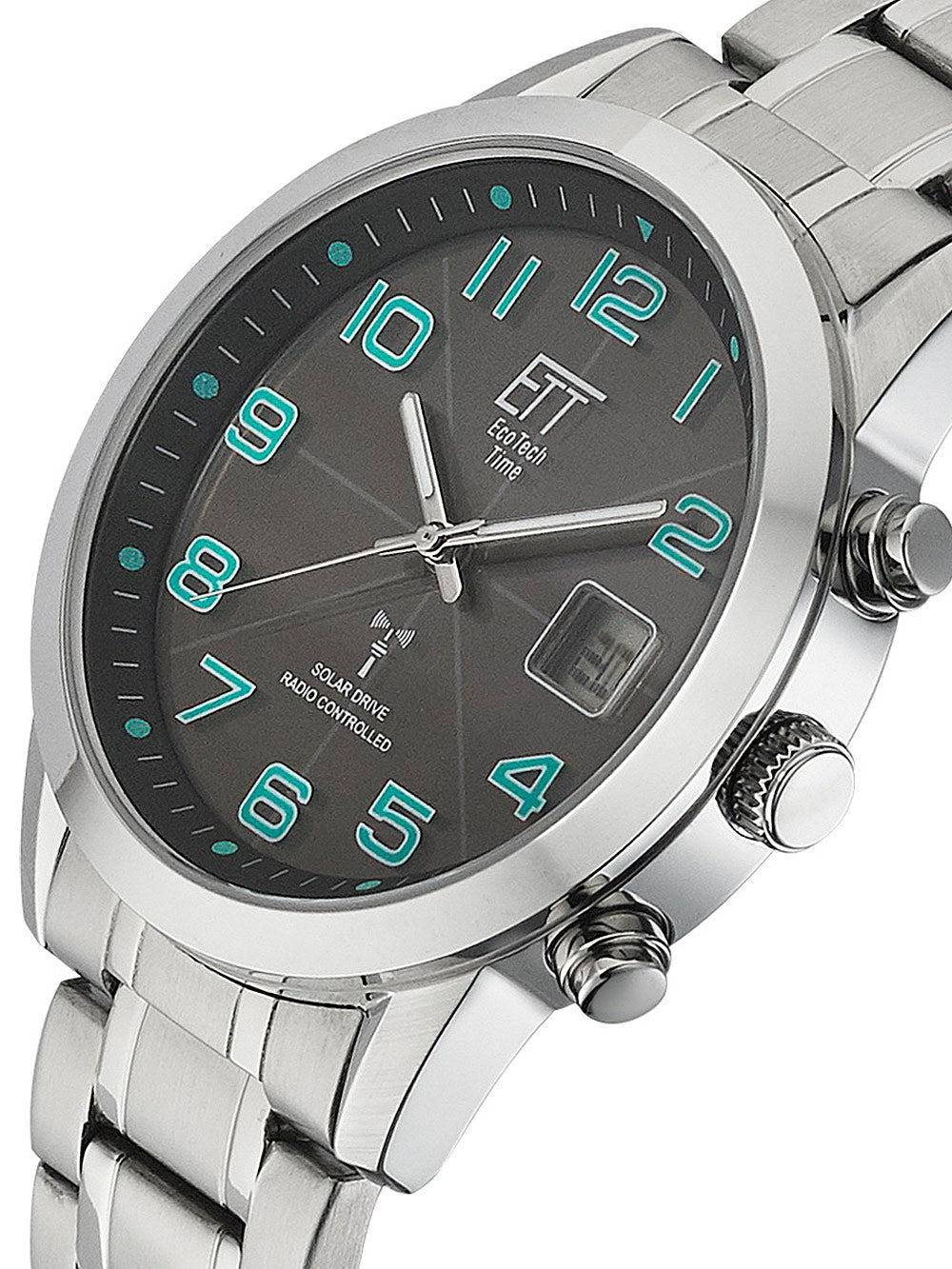 ETT EGS-11500-22M solar drive radio controlled Basic men's watch 41mm 5ATM