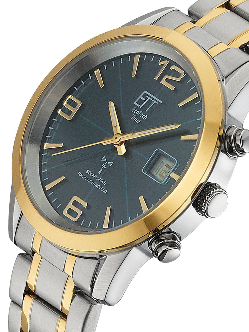 ETT EGS-11502-32M solar drive radio controlled Basic men's watch 41mm 5ATM
