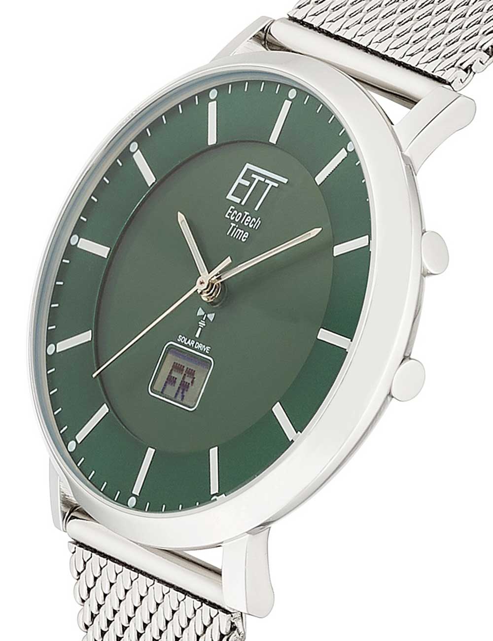 ETT Eco Tech Time EGS-11622-81MS men's watch Atacama Solar Radio Controlled 40mm 5ATM