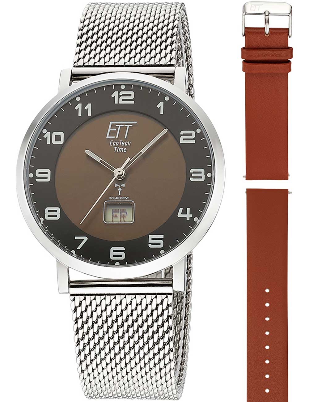 ETT Eco Tech Time EGS-11624-22MS men's watch Atacama Solar Radio Controlled 40mm 5ATM