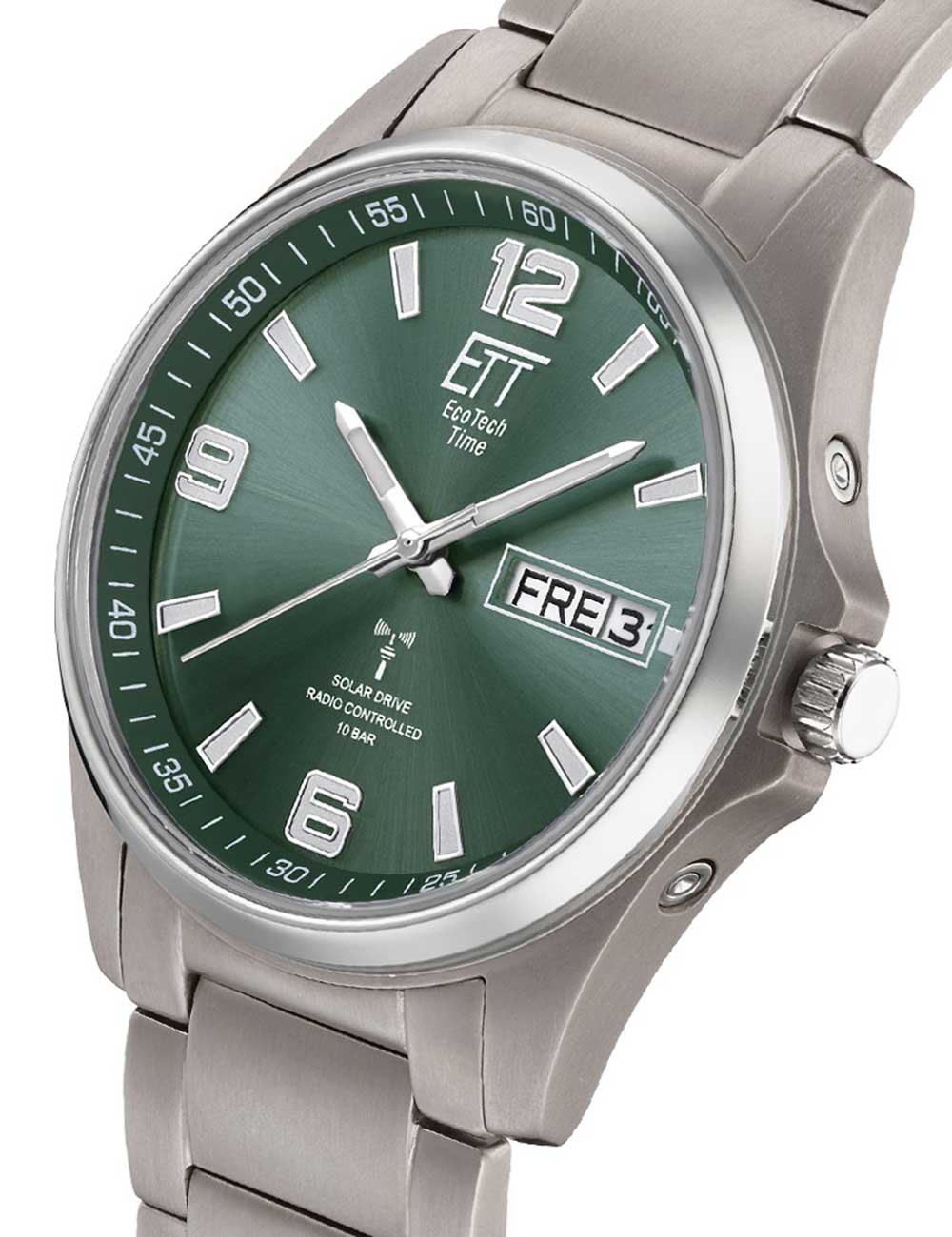 ETT Eco Tech Time EGT-11603-81M men's watch Everest Solar Radio Controlled 41mm 10ATM