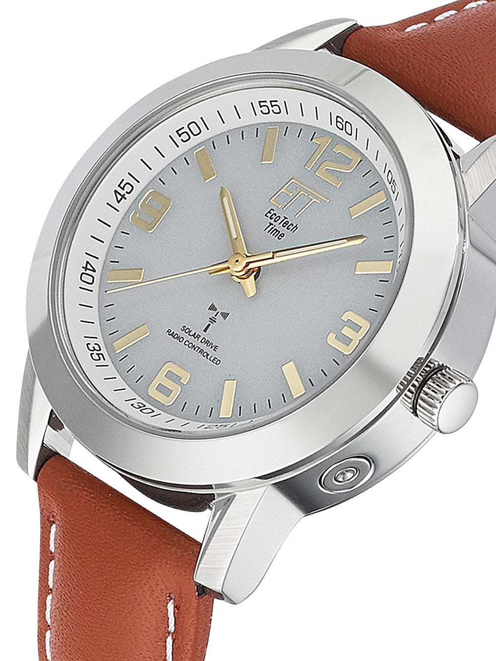ETT ELS-11495-12L solar drive radio controlled Gobi women's watch 34mm 5ATM