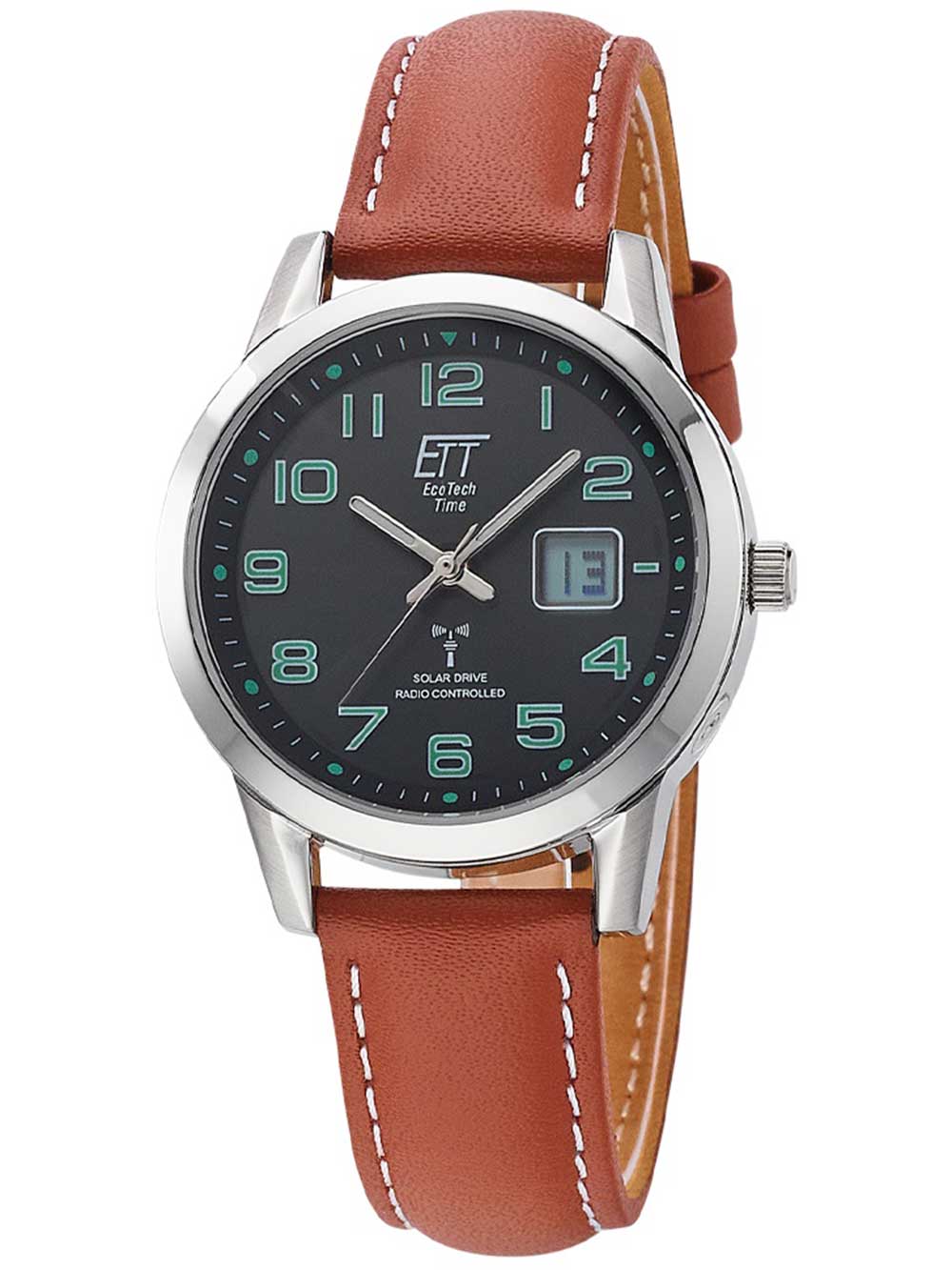 ETT ELS-11588-22L Solar Drive Radio Controlled Gobi Women's Watch 34mm 5ATM
