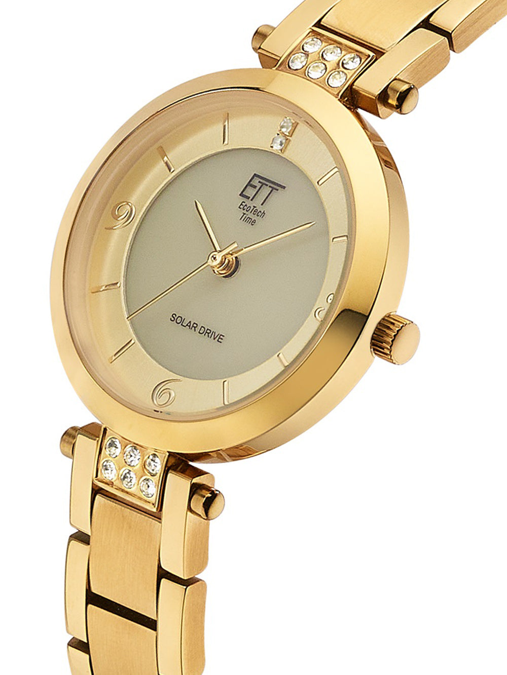 ETT ELS-12141-62M Diamond Lady Solar Drive women's watch 30mm 5ATM
