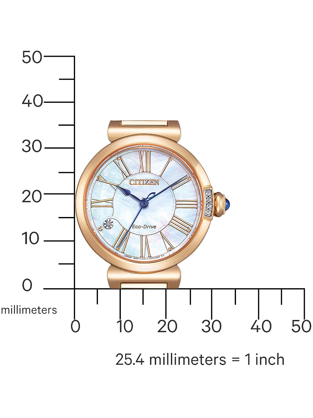 Citizen EM1063-89D Eco-Drive Elegance women's watch 30mm 5ATM