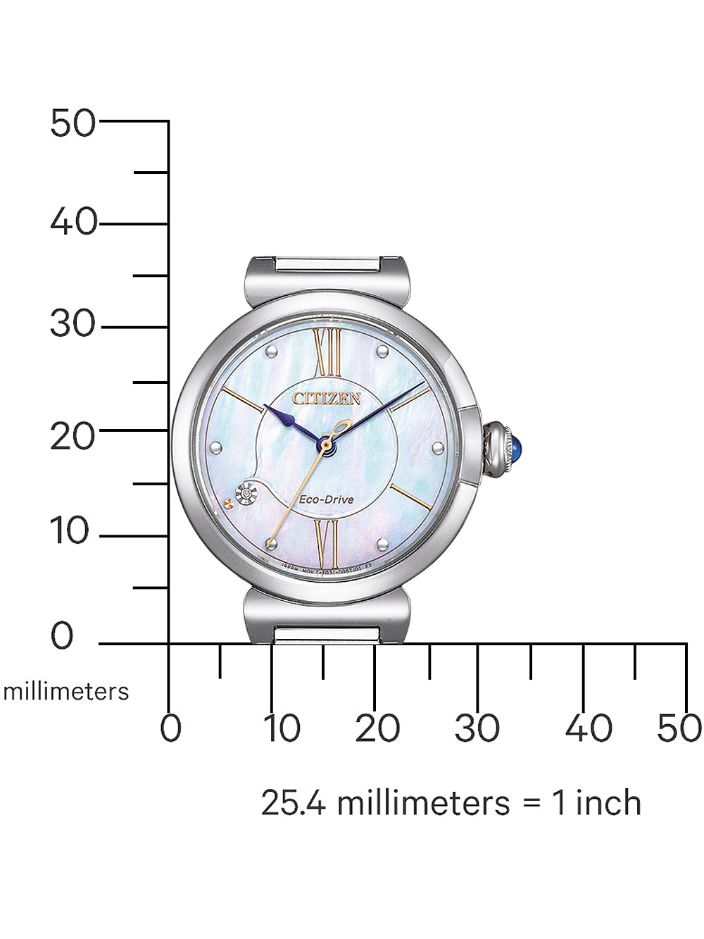 Citizen EM1070-83D Eco-Drive Elegance women's watch 30mm 5ATM