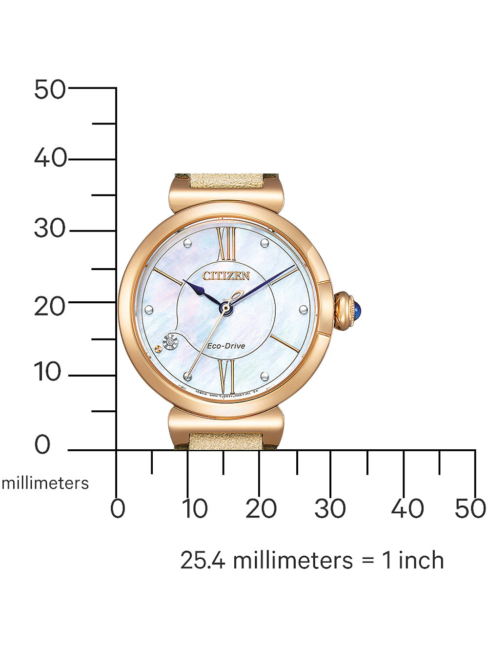 Citizen EM1073-18D Eco-Drive Elegance women's watch 30mm 5ATM