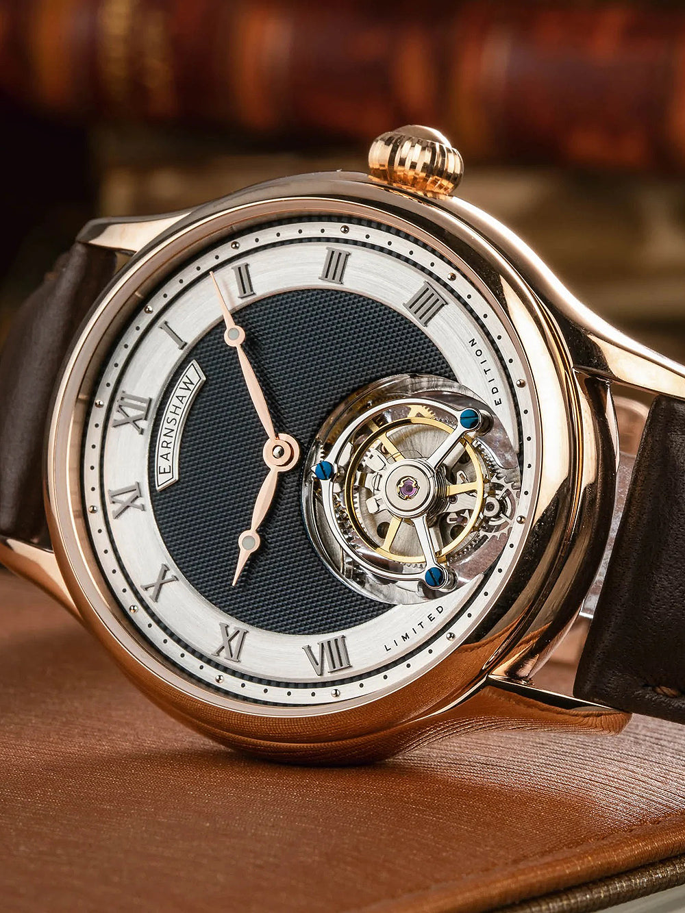 Thomas Earnshaw ES-8213-03 Palmerston Tourbillon Skeleton men's watch