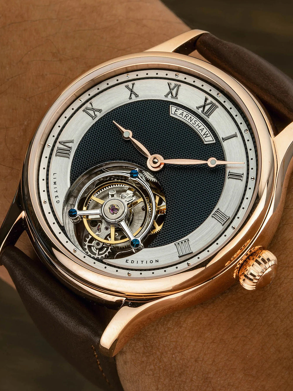Thomas Earnshaw ES-8213-03 Palmerston Tourbillon Skeleton men's watch