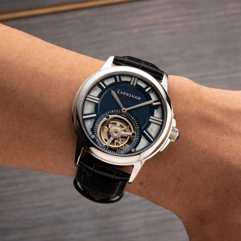 Thomas Earnshaw ES-8239-02 Disraeli Tourbillon men's watch 42mm 3ATM