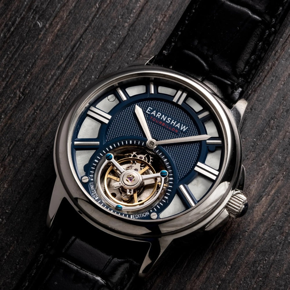 Thomas Earnshaw ES-8239-02 Disraeli Tourbillon men's watch 42mm 3ATM
