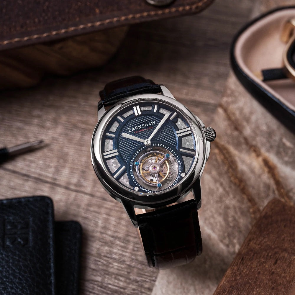 Thomas Earnshaw ES-8239-02 Disraeli Tourbillon men's watch 42mm 3ATM