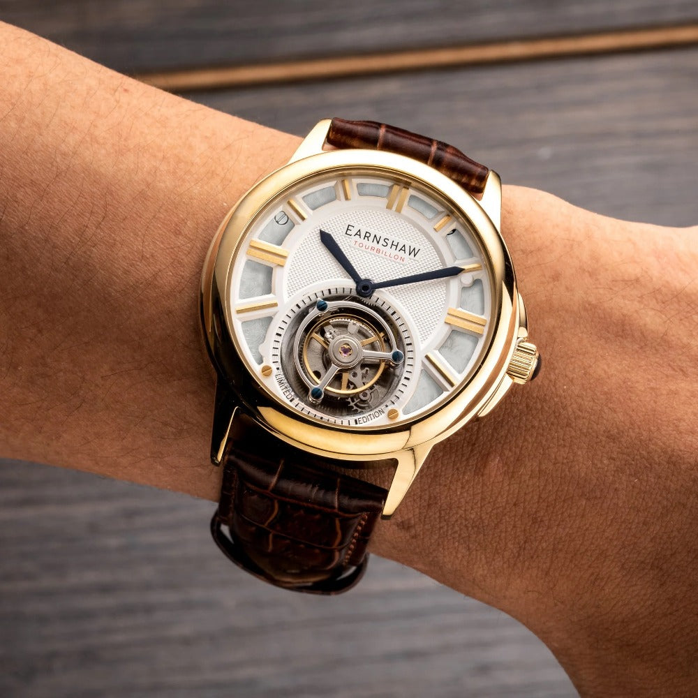 Thomas Earnshaw ES-8239-03 Disraeli Tourbillon men's watch 42mm 3ATM