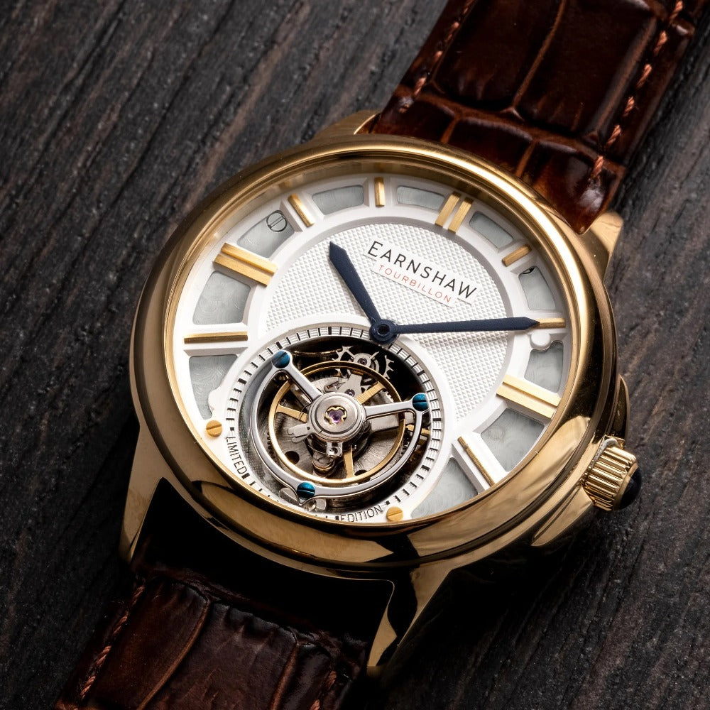Thomas Earnshaw ES-8239-03 Disraeli Tourbillon men's watch 42mm 3ATM