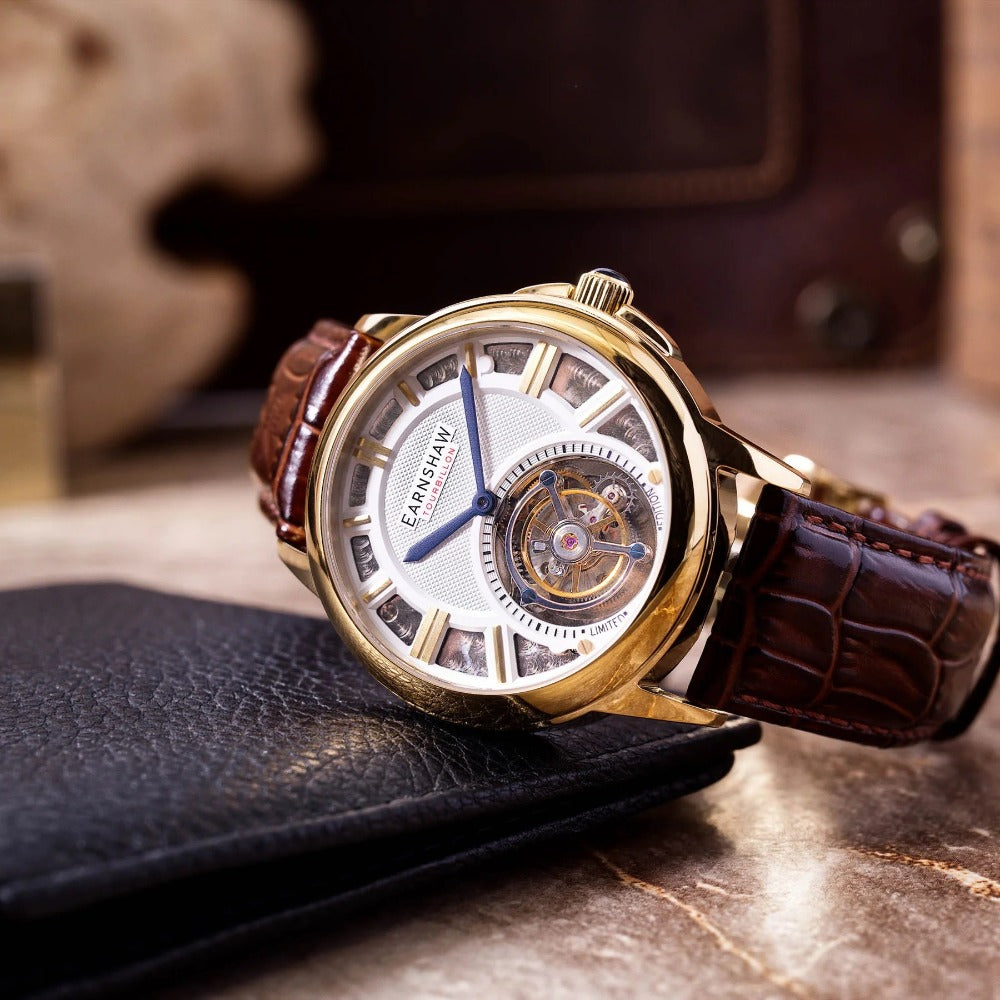 Thomas Earnshaw ES-8239-03 Disraeli Tourbillon men's watch 42mm 3ATM