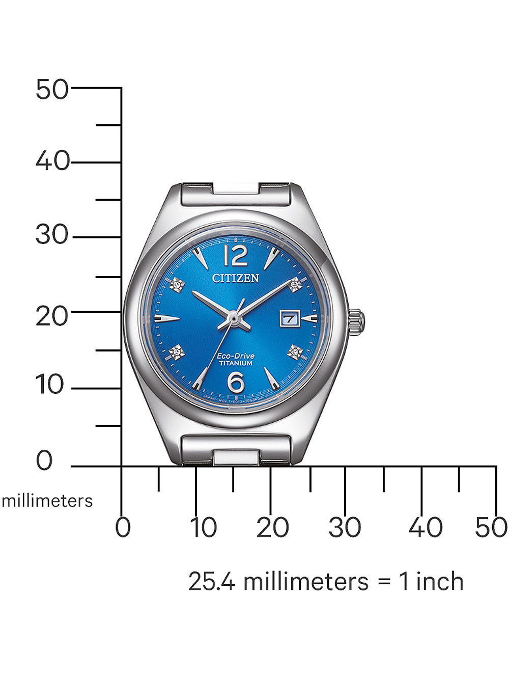 Citizen EW2601-81L Eco-Drive Titanium women's watch 29mm 10ATM