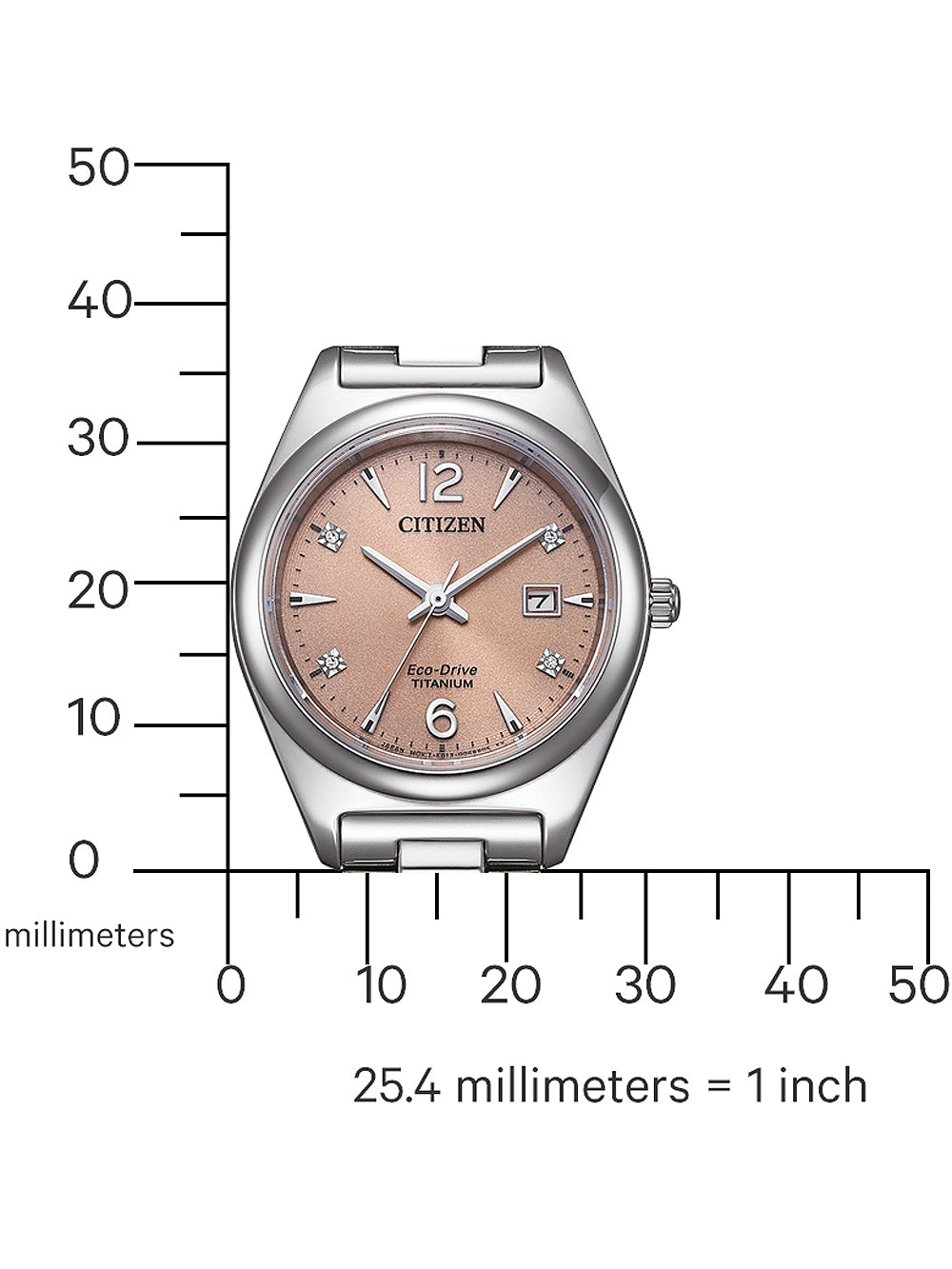 Citizen EW2601-81Z Eco-Drive Titanium women's watch 29mm 10ATM