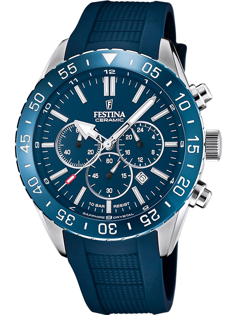 Festina F20515/1 Ceramic Chronograph men's watch 44mm 10ATM