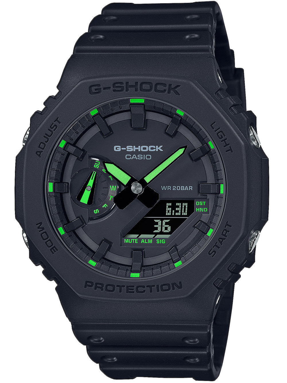 Casio GA-2100-1A3ER G-Shock men's watch 45mm 20ATM