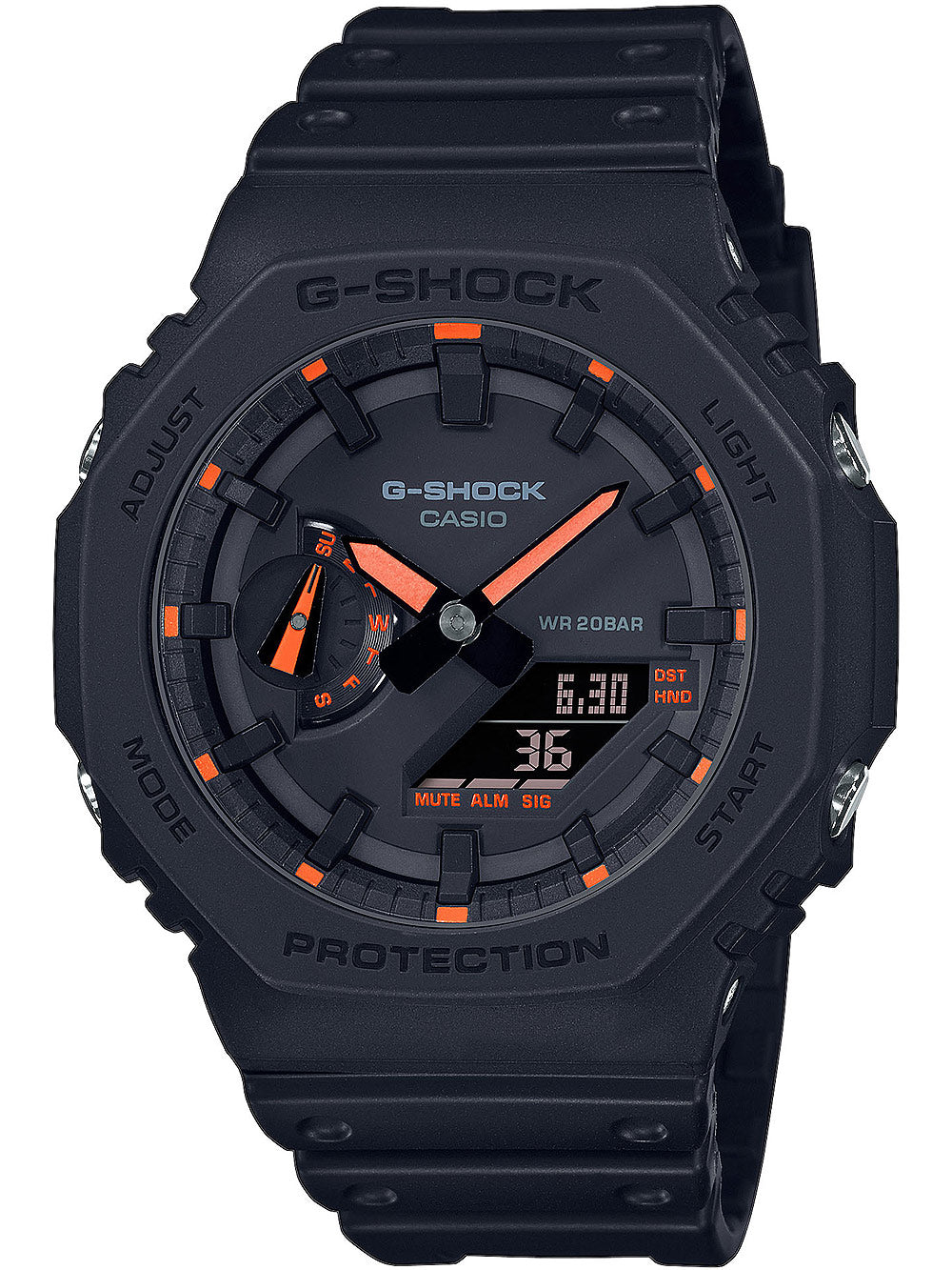 Casio GA-2100-1A4ER G-Shock men's watch 45mm 20ATM