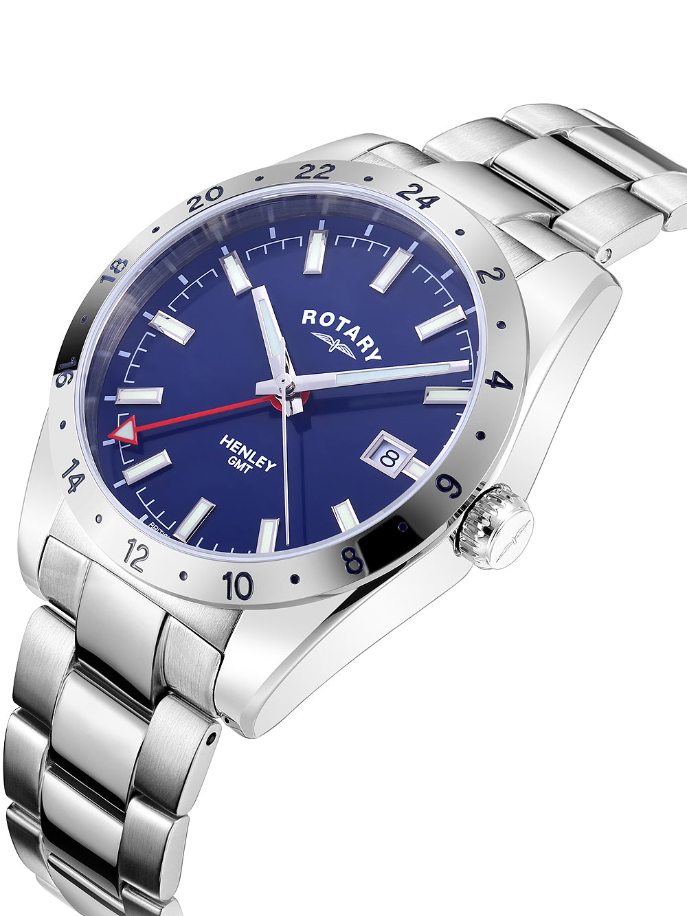Rotary GB05176/05 Henley GMT men's watch 40mm 10ATM