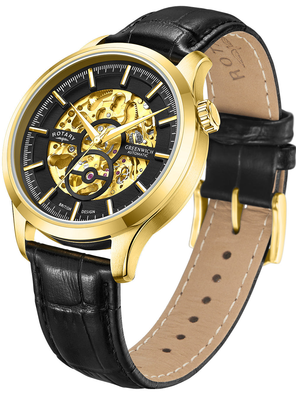 Rotary GS02948/04 Greenwich Automatic Men's Watch 42mm 5ATM