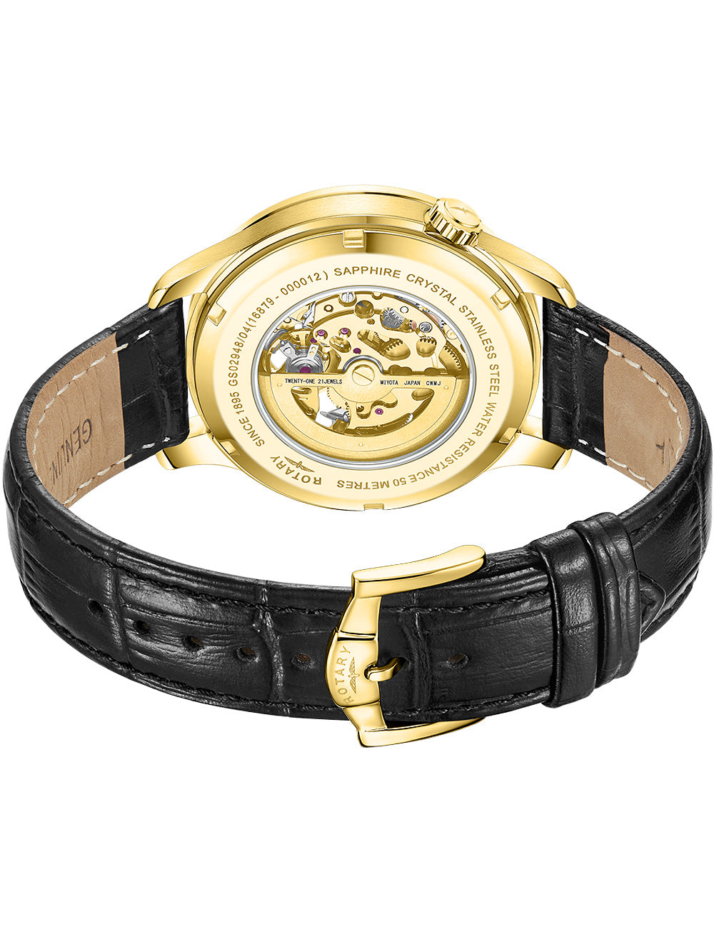 Rotary GS02948/04 Greenwich Automatic Men's Watch 42mm 5ATM