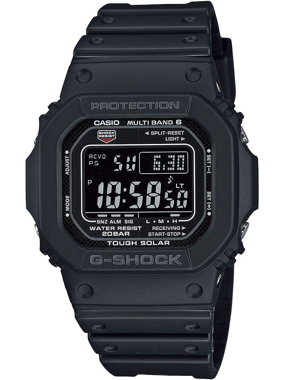 Casio GW-M5610U-1BER G-Shock solar radio controlled men's watch 43mm 20ATM