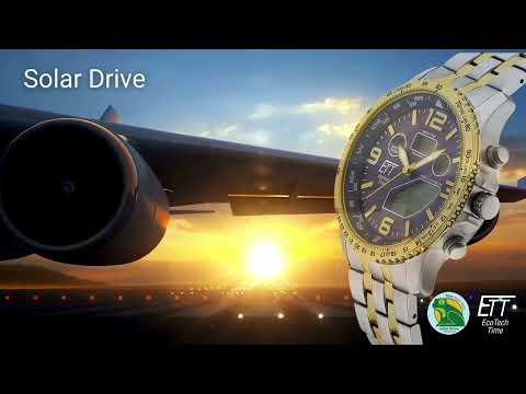 ETT EGT-11574-31L men's watch Solar Titan Radio-Controlled 43mm 10ATM
