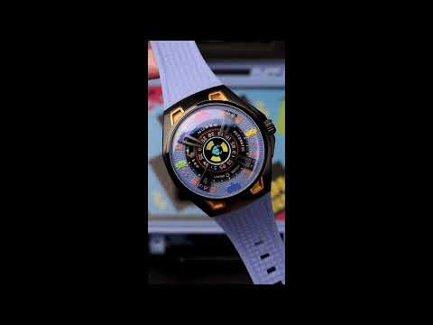 Nubeo NB-6099-SI-03 men's watch Space Invaders Limited Edition Automatic 44mm 5ATM