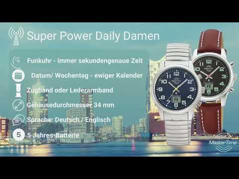 Master Time MTLA-10764-22Z radio controlled Basic Series women's watch 34mm 3ATM