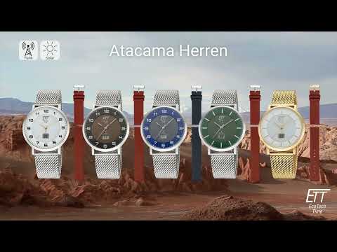 ETT Eco Tech Time ELS-11617-32MS women's watch Atacama Solar Radio Controlled 36mm 5ATM