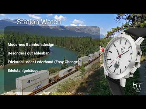 ETT EGS-11580-11M men's watch Zugband Solar Radio-Controlled 41mm 5ATM