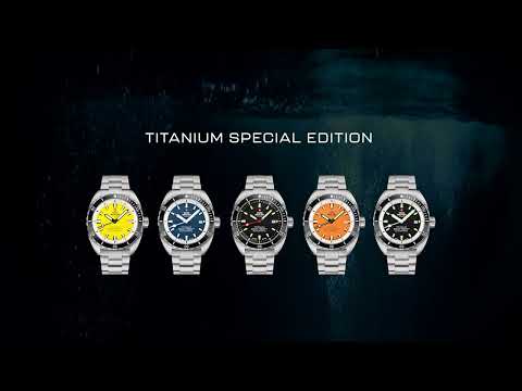 Swiss Military SMA34100.02 Diver Titanium Automatic men's watch 42mm 30ATM