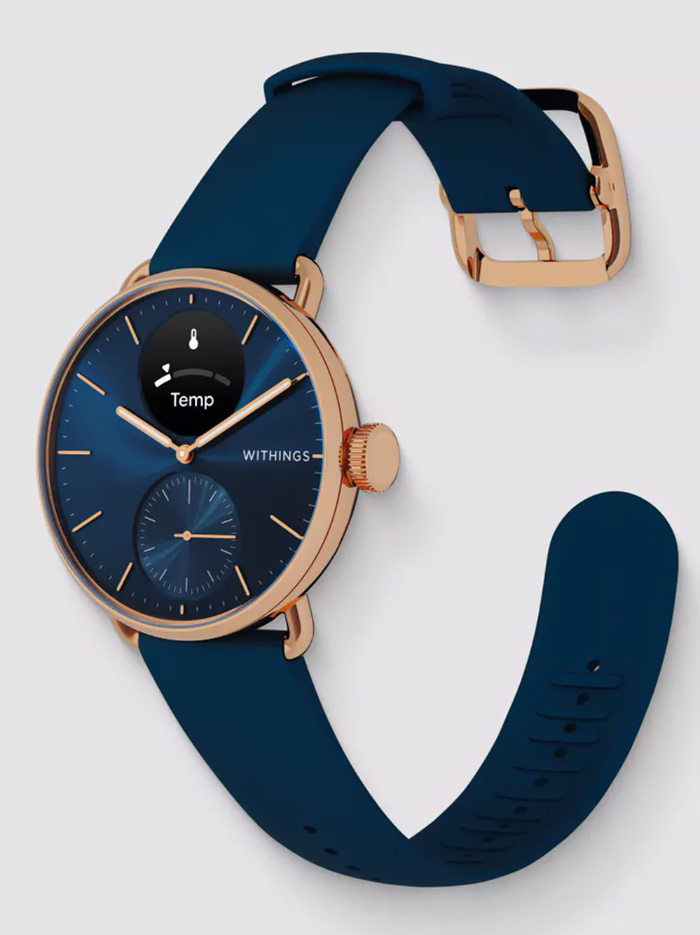 Withings HWA10-model 6-All-In Scan watch 2 rosé gold blue 38 mm 5ATM