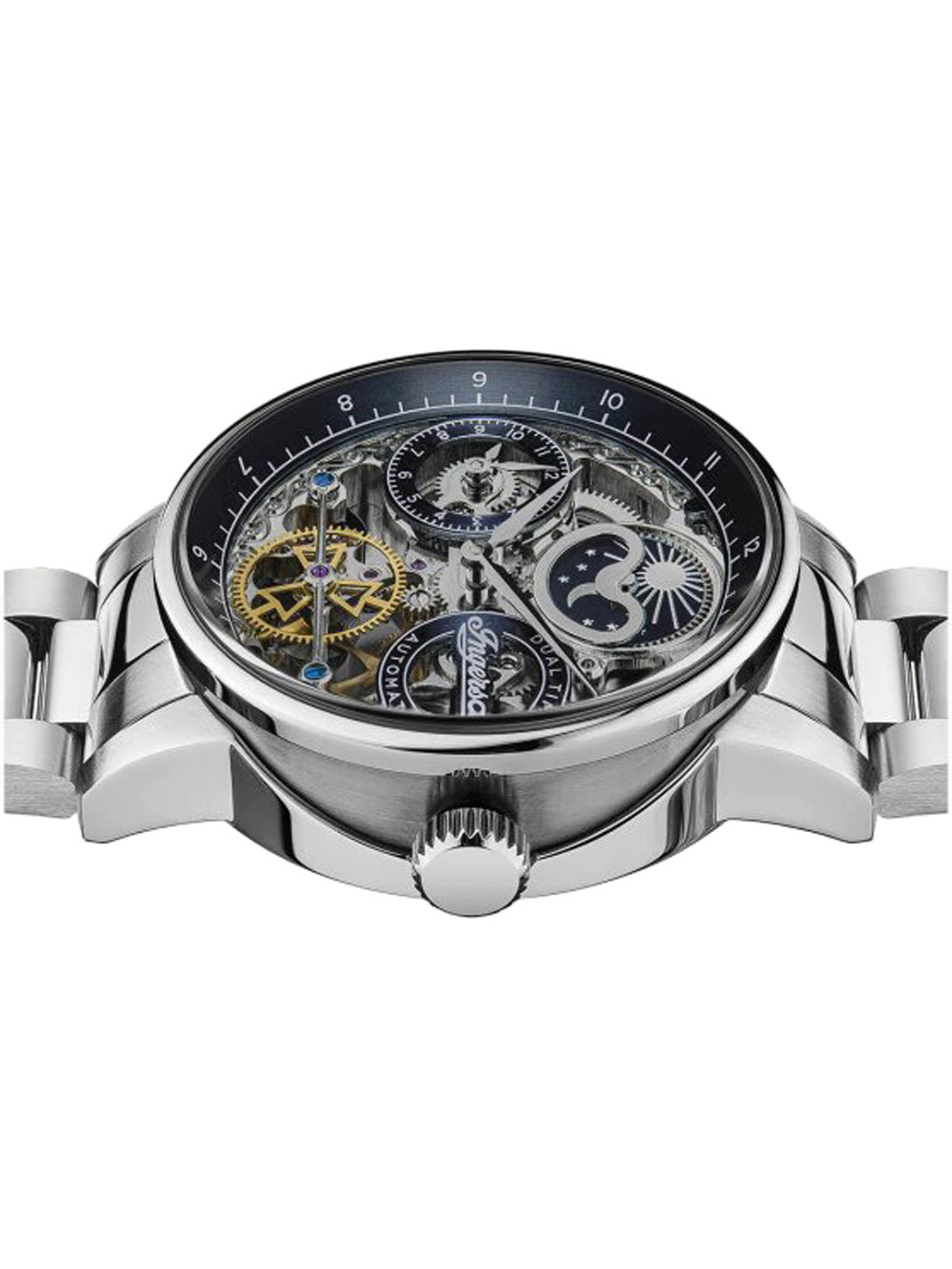 Ingersoll I07707 The Jazz Dual Time Automatic Men's Watch 42mm 5ATM