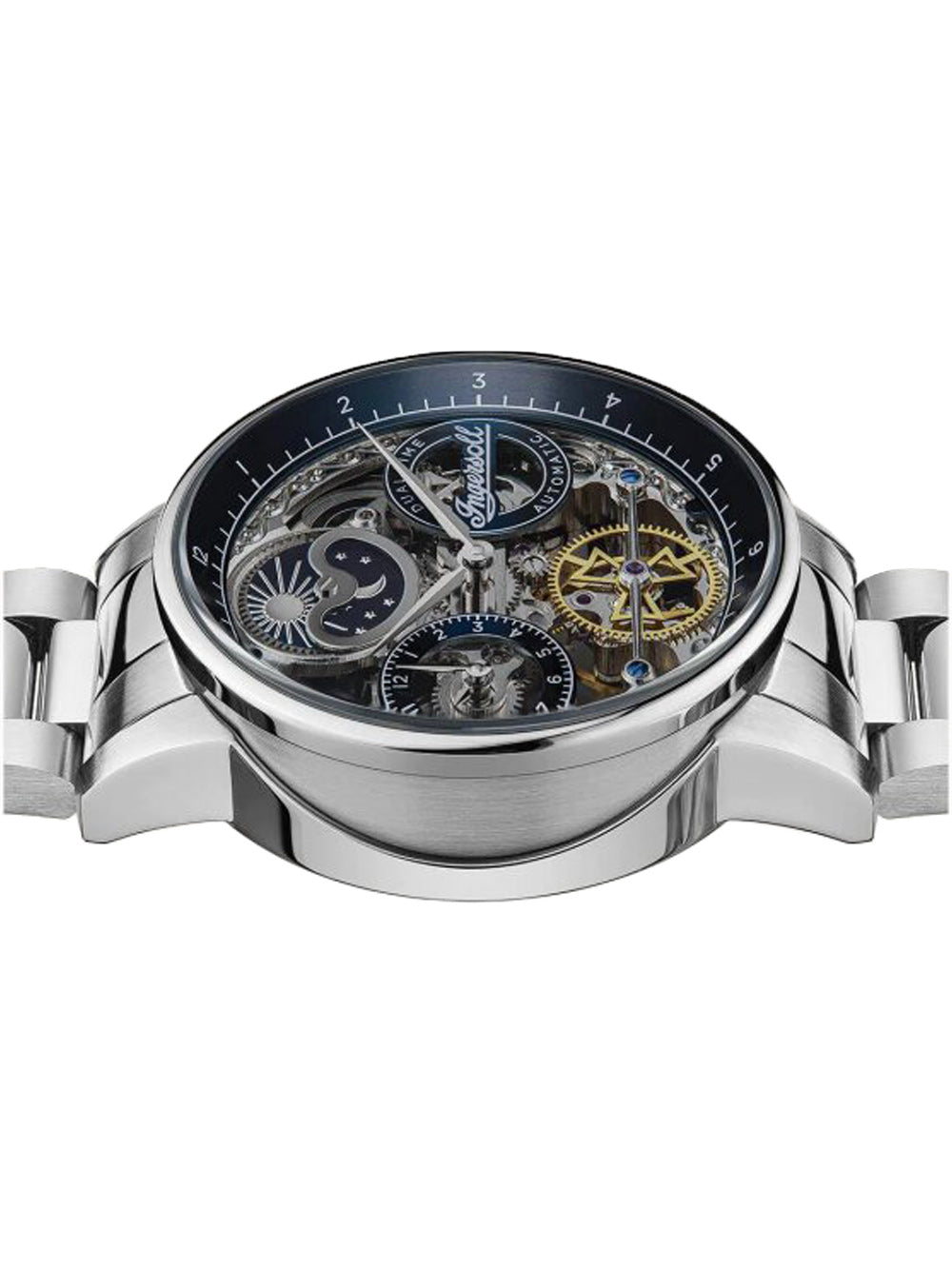 Ingersoll I07707 The Jazz Dual Time Automatic Men's Watch 42mm 5ATM