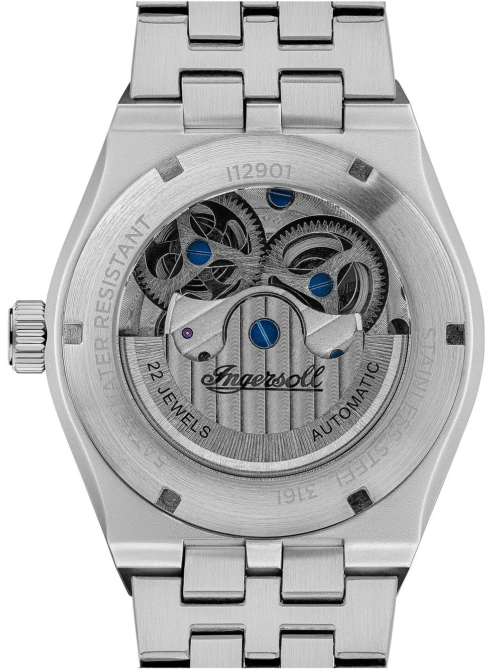 Ingersoll I12901 The Broadway Dual Time Automatic men's watch 43mm 5ATM