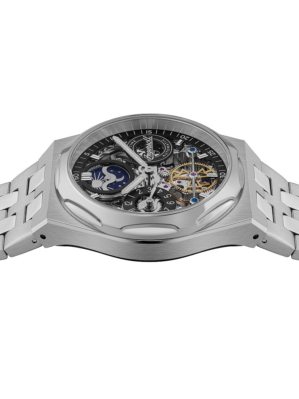 Ingersoll I12901 The Broadway Dual Time Automatic men's watch 43mm 5ATM