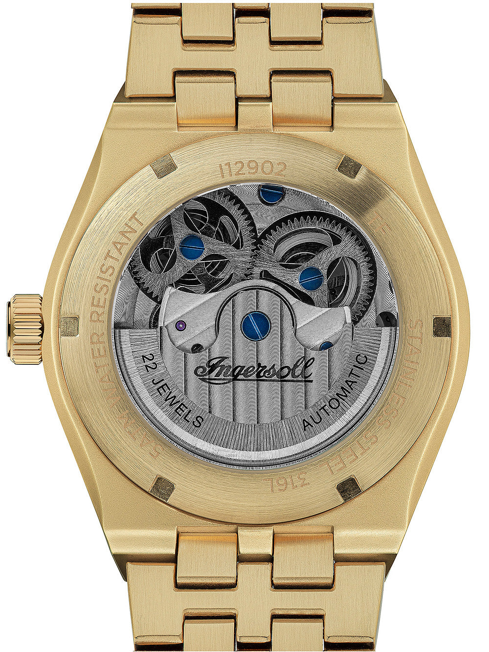 Ingersoll I12902 The Broadway Dual Time Automatic men's watch 43mm 5ATM
