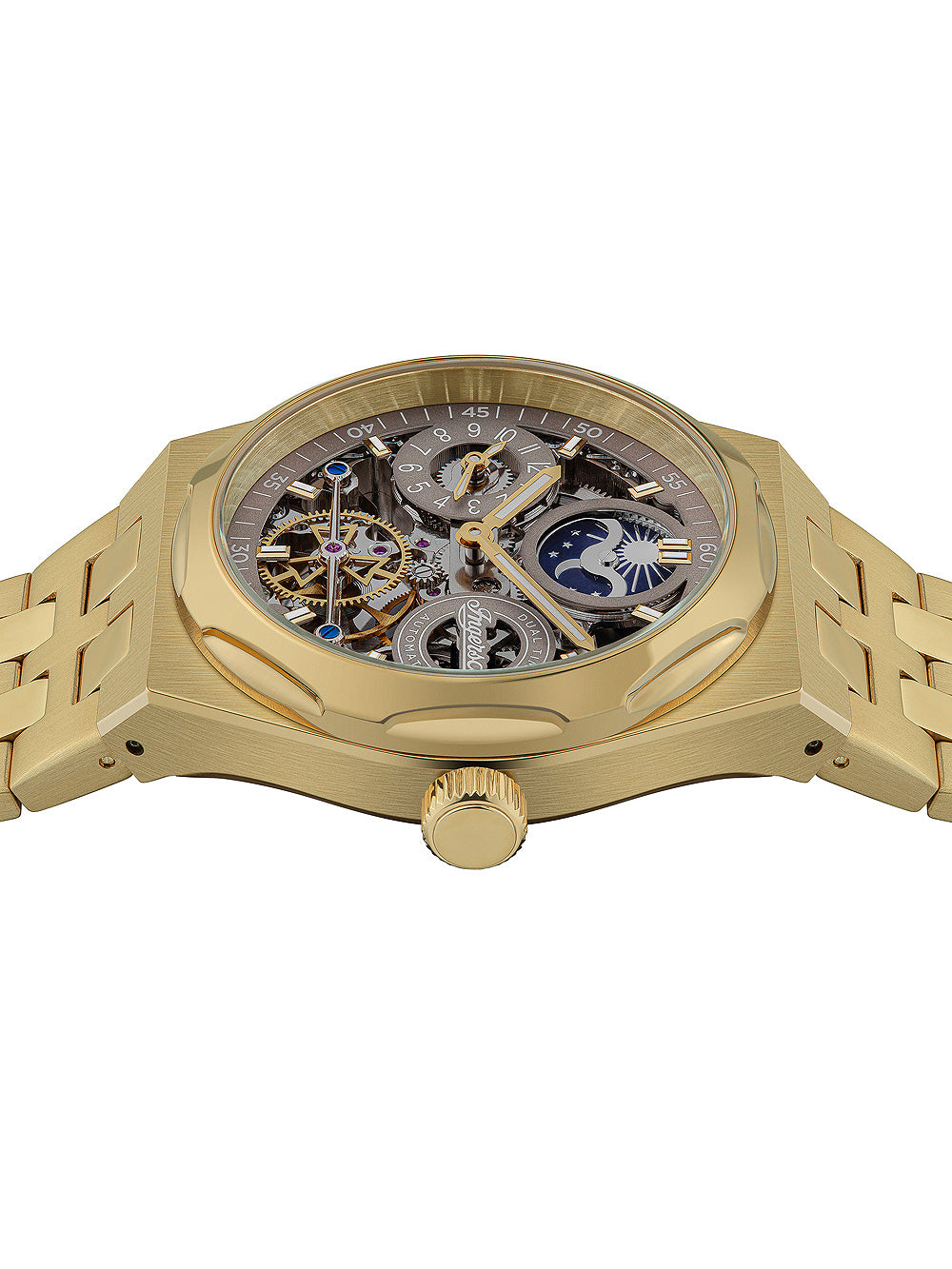 Ingersoll I12902 The Broadway Dual Time Automatic men's watch 43mm 5ATM