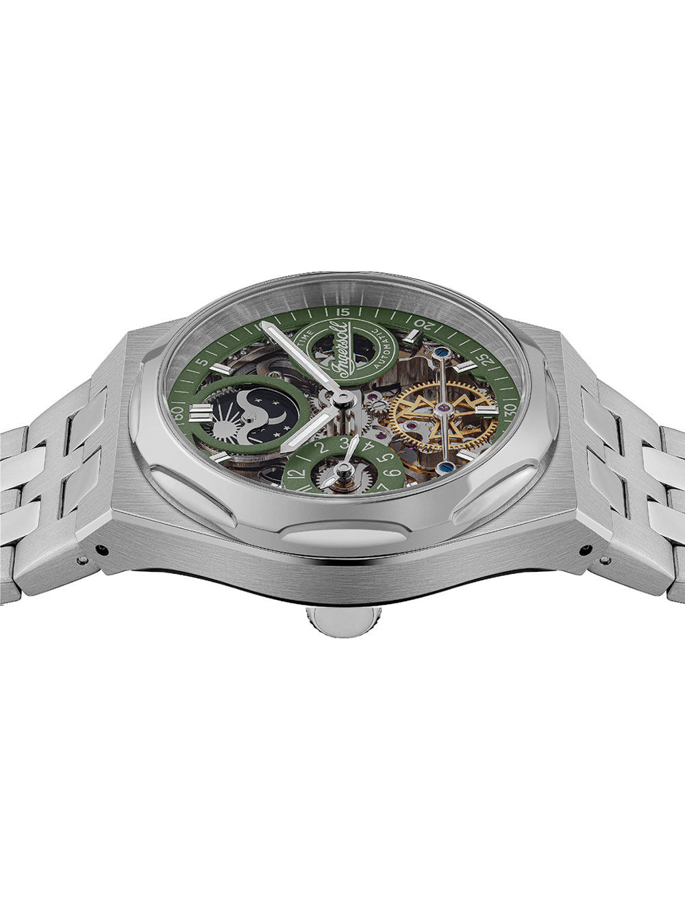 Ingersoll I12905 The Broadway Dual Time Automatic men's watch 43mm 5ATM