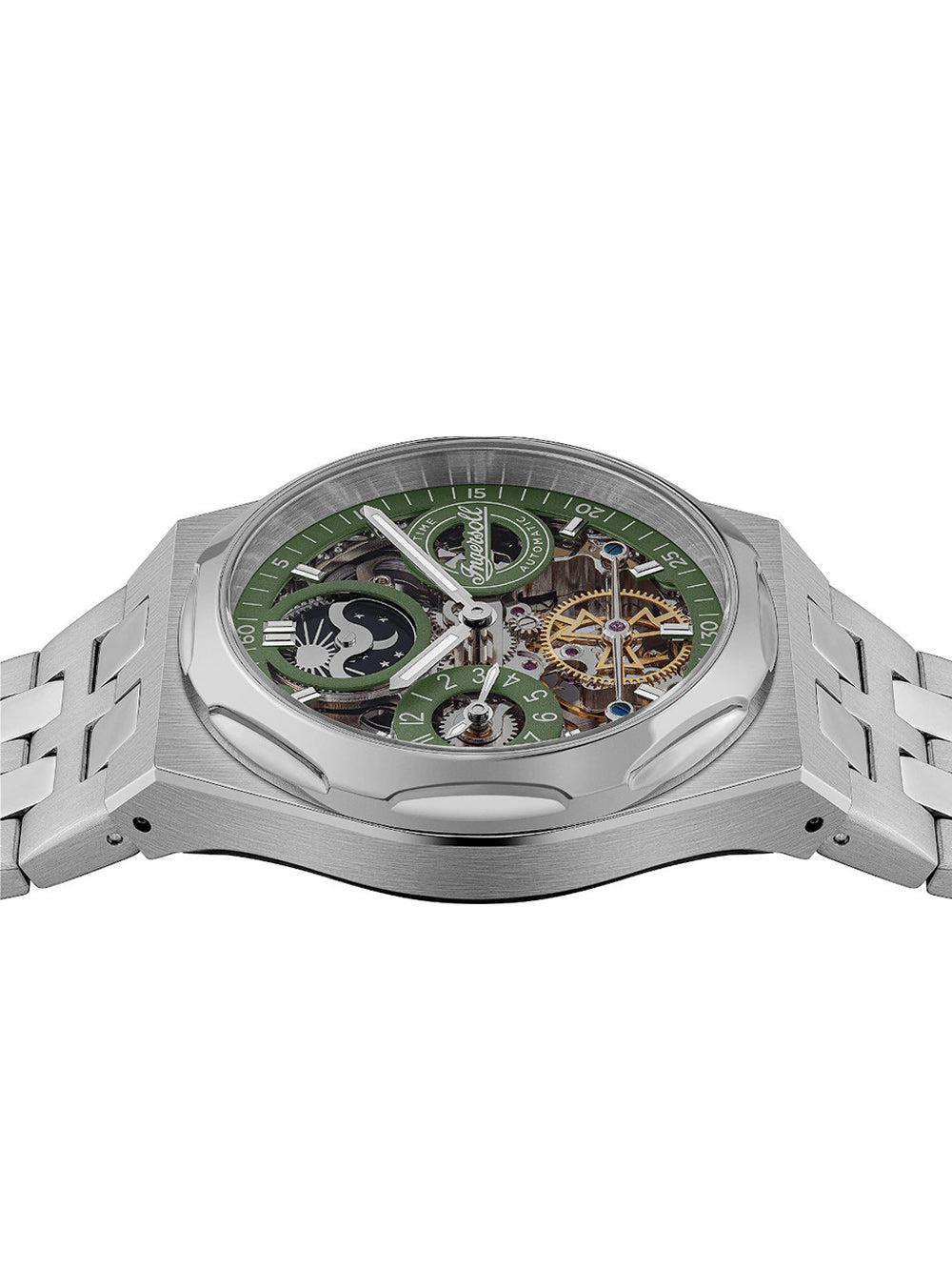 Ingersoll I12905 The Broadway Dual Time Automatic men's watch 43mm 5ATM