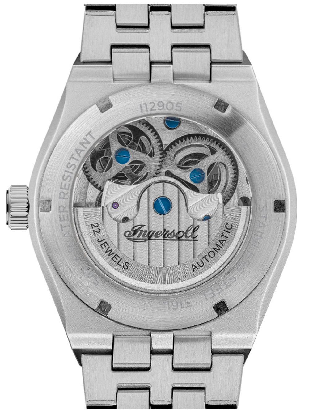 Ingersoll I12905 The Broadway Dual Time Automatic men's watch 43mm 5ATM