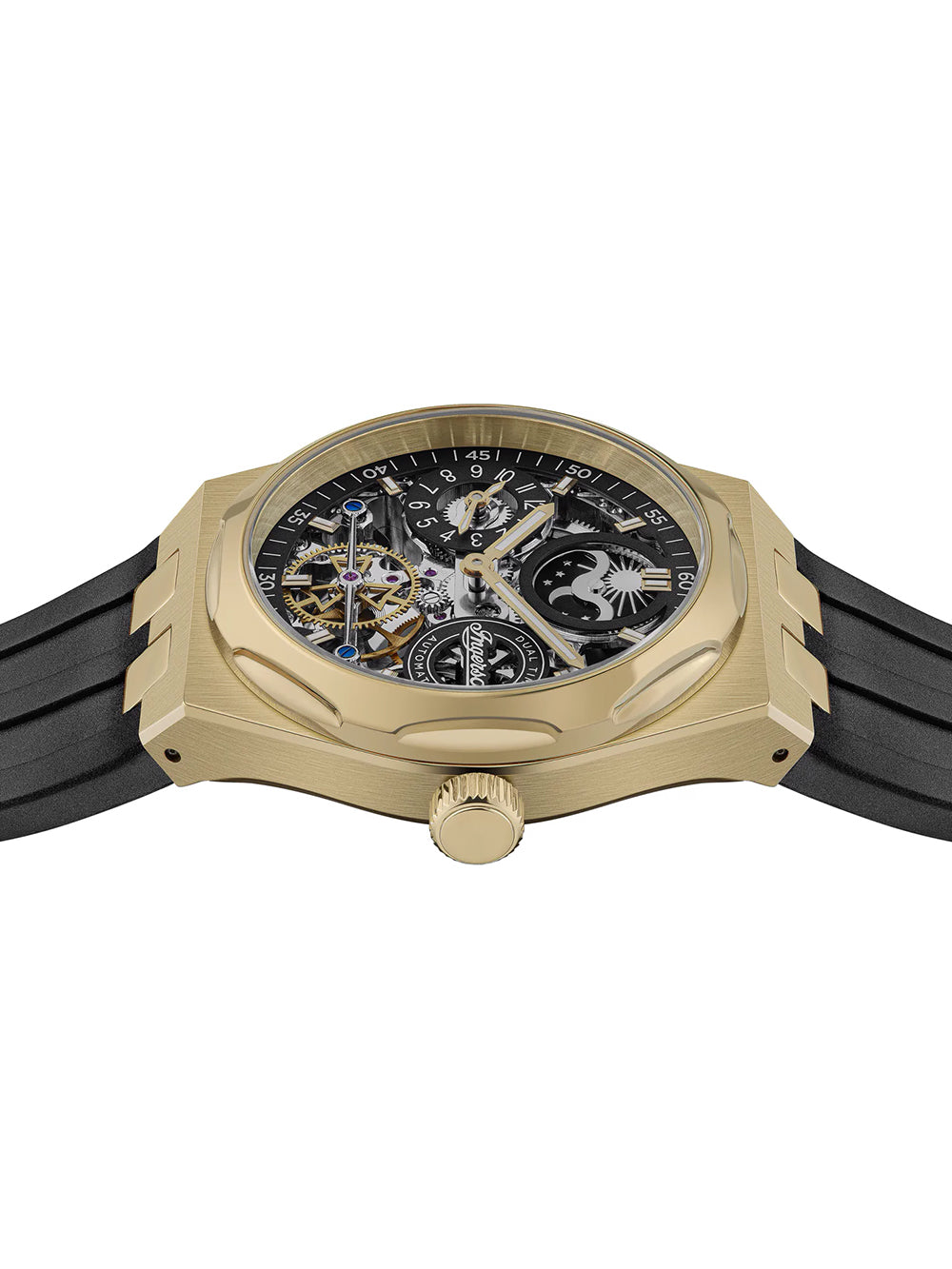 Ingersoll I12907 men's watch Broadway Dual Time Automatic 43mm 5ATM