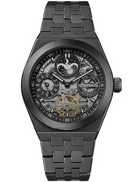 Ingersoll I15102 The Broadway Ceramic Dual Time Automatic Men's Watch 43mm 5ATM